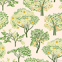 Tapeta: Cytrynowe i pomarańczowe drzewka