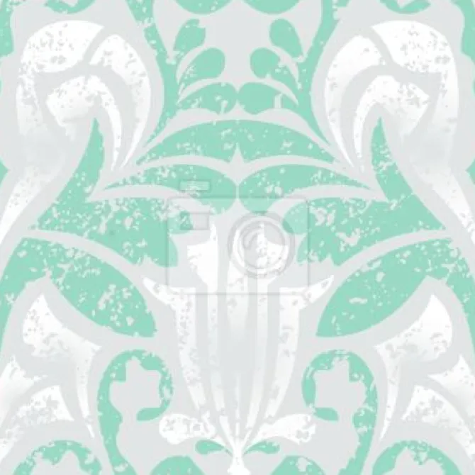 Tapeta: Damasko zielony