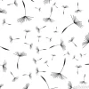 Tapeta: Dandelion bez szwu deseń. kwiatowy wzór dandelions. bez szwu