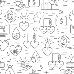 Tapeta: Darowizna pieniądze i wzór bez szwu krwi