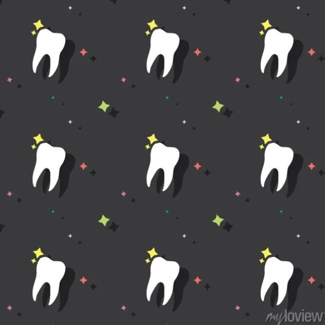 Tapeta: Dentysta molarny ząb bezszwowy barwiony deseniowy tło