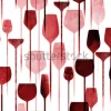 Tapeta: Deseń w czerwone kieliszki