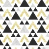 Tapeta: Deseń w trójkąty z brokatowymi elementami