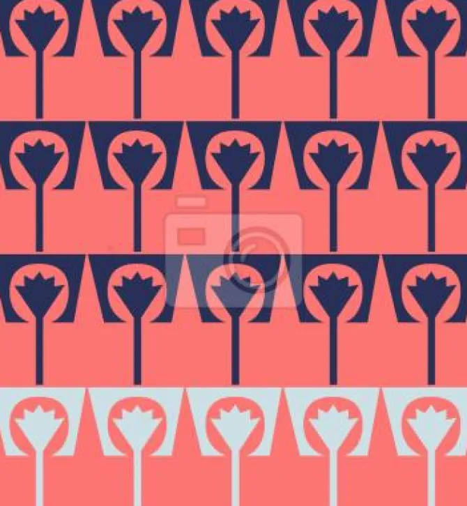 Tapeta: Doniczki flamingo