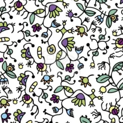 Tapeta: Doodle flora