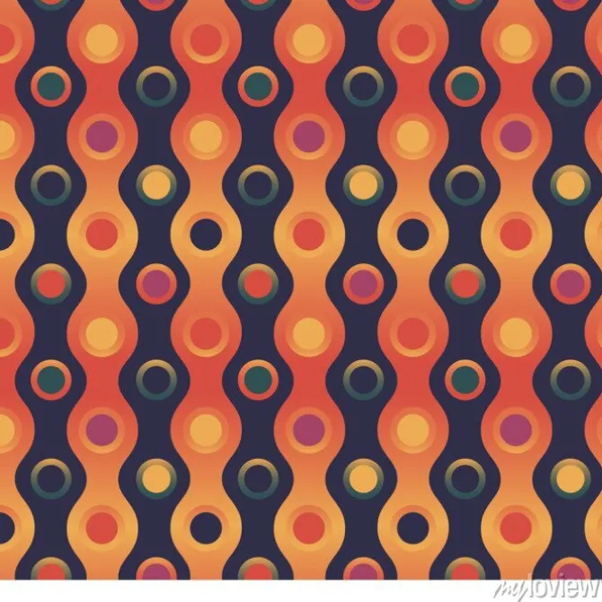 Tapeta: Elegancki falisty wzór dla internetowych, tekstylnych i drukowanych.