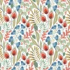 Tapeta: Floral seamless pattern on white. abstract vector background