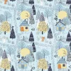 Tapeta: Forest seamless pattern background with winter trees.