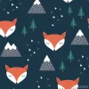 Tapeta: Fox seamless pattern background, scandinavian happy cute fox