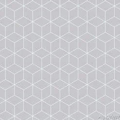 Tapeta: Geometryczny wzór 3d w szarym kolorze
