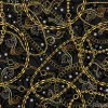 Tapeta: Golden and silver chains baroque jewelry seamless vector pattern.