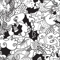 Tapeta: Graffiti kolorowe bez szwu wzór