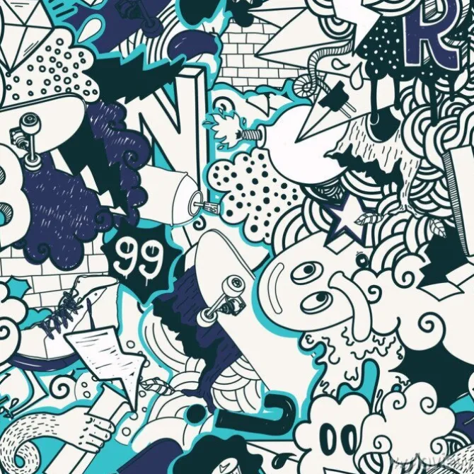 Tapeta: Graffiti z literami