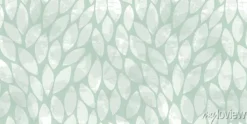 Tapeta: Green leaves seamless vector pattern. watercolor tea leaf background,