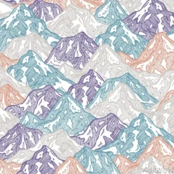 Tapeta: Góry bez szwu deseń. zabawa góry żartują ilustrację. ilustracji