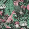 Tapeta: Hand drawn seamless pattern with watercolor forest animals and