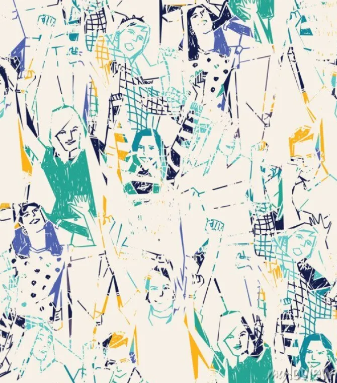 Tapeta: Happy młodych ludzi streszczenie szwu.