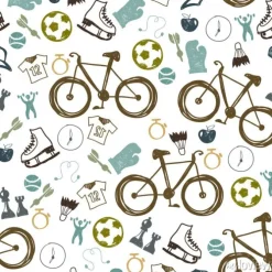 Tapeta: Hipster sportowy rower bez szwu wzór