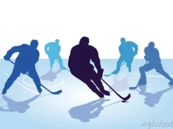 Tapeta: Hokej gracze, łyżwiarstwo z hokejem