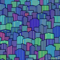 Tapeta: Horyzontalny bezszwowy krajobraz, miastowy tło, dnia miasto z