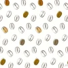 Tapeta: Illustration pattern with coffee beans（sketch）