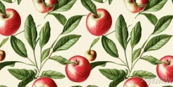 Tapeta: Jabłka pośród liści jabłoni