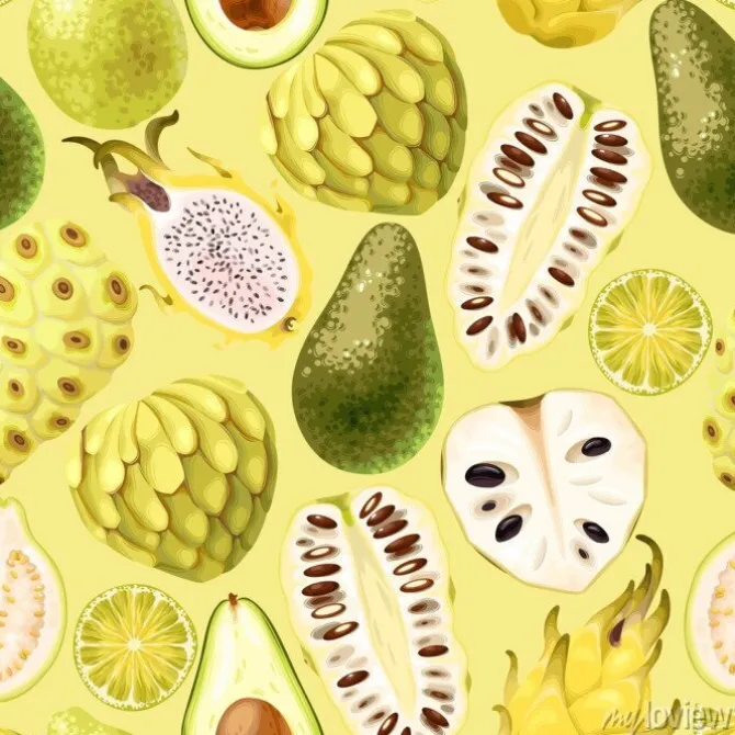 Tapeta: Jednolite egzotyczne friut