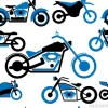 Tapeta: Jednolite wzór prosty czarny motocykl