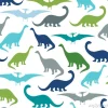 Tapeta: Jednolite wzór z dinozaurami kreskówek. dla kart, party, banerów,