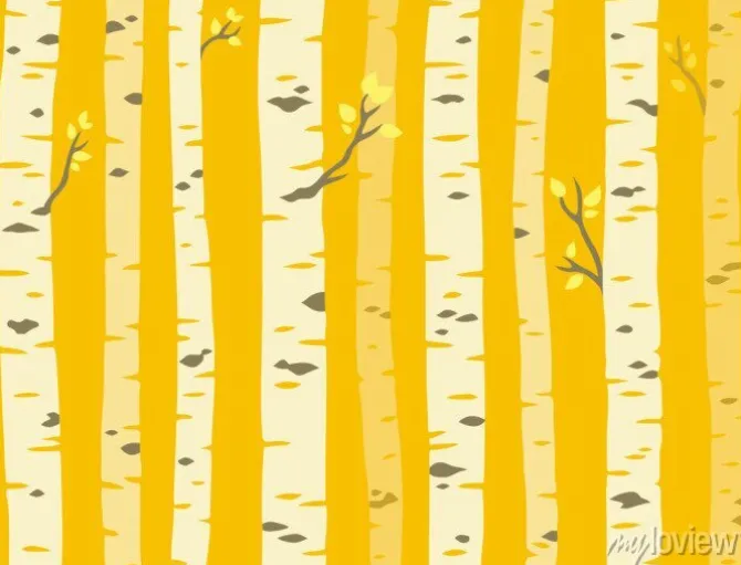 Tapeta: Jesienią drzewa aspen wzór