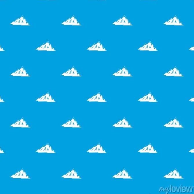Tapeta: Kanadyjski góry wzór bez szwu niebieski