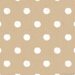 Tapeta: Kartonowe papierowe bezszwowe tło polka dots