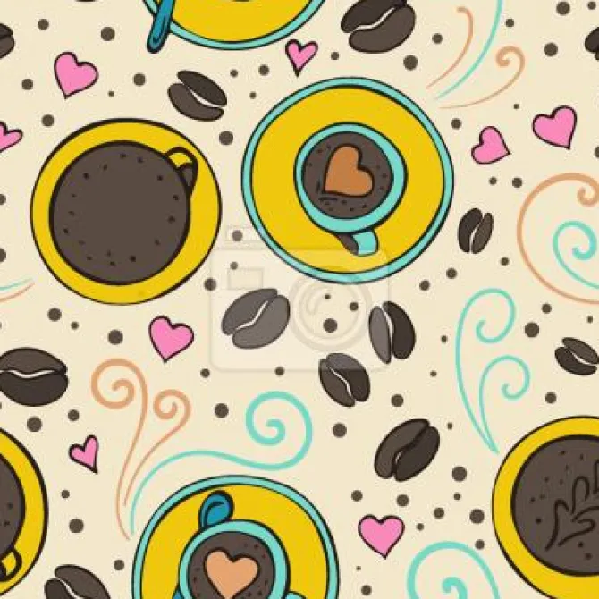 Tapeta: Kawa i fasolka