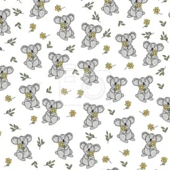 Tapeta: Koala i kwiaty