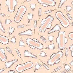 Tapeta: Kobiece produkty higieniczne szwu. podpaski, tampony, kubki menstruacyjne,