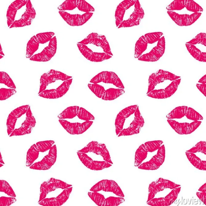 Tapeta: Kobieta warg serca bez szwu deseń