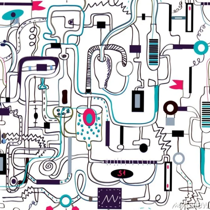 Tapeta: Konstrukcja deseń bez szwu