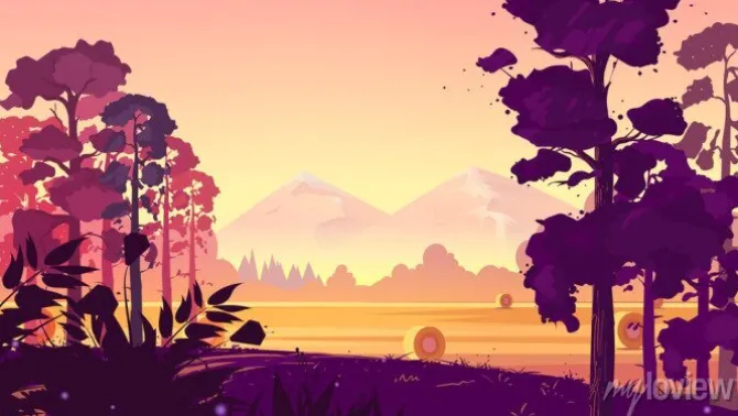 Tapeta: Krajobrazu wiejskiego.