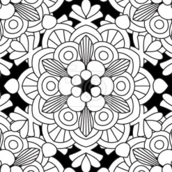 Tapeta: Kwiatowe patrząc mandala