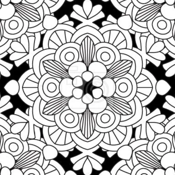 Tapeta: Kwiatowe patrząc mandala