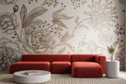 Tapeta: Kwiatowy wzór w stylu vintage