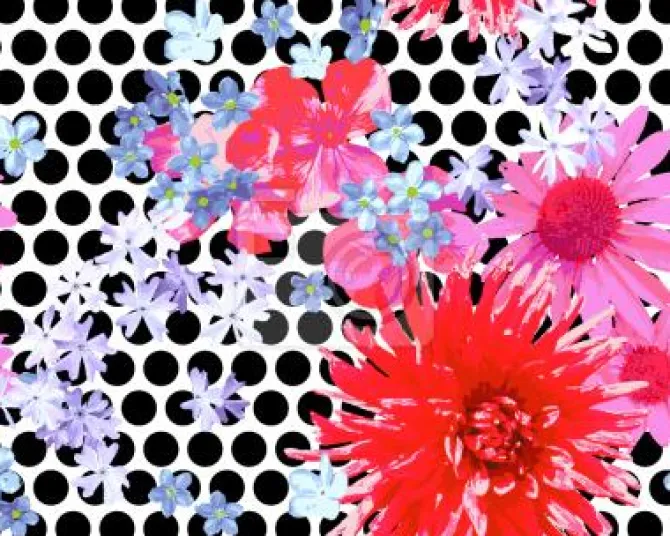 Tapeta: Kwiaty rozproszone awangarda