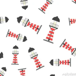 Tapeta: Latarni morskiej beacon tło wzór. biznesowa płaska wektorowa