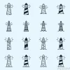 Tapeta: Latarnia morska beacon sea light sign symbol minimalistyczny