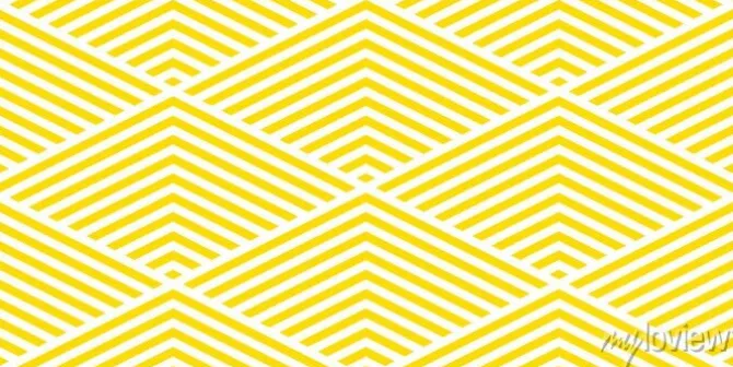 Tapeta: Lato tło wzór chevron bez szwu żółty i biały.