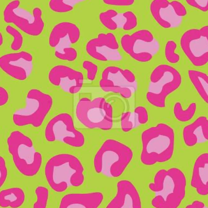 Tapeta: Leopard zwierząt drukuj lime