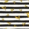Tapeta: Liście i stripes seamless pattern