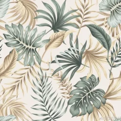 Tapeta: Liście w odcieniach zieleni i beżu