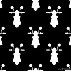 Tapeta: Śliczne dzieci wzór motocykla dla dziewcząt i chłopców. kolorowy