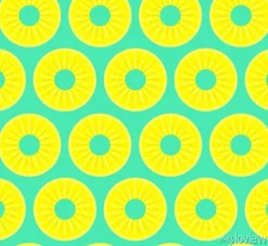 Tapeta: Śliczne jasny kolor żółty świeżego ananasowego okręgi deseń